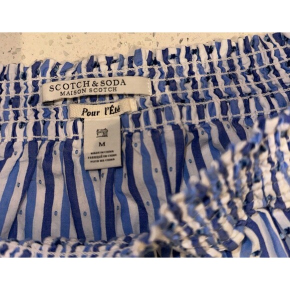 Scotch and soda blue ruffle top - Picture 3 of 6